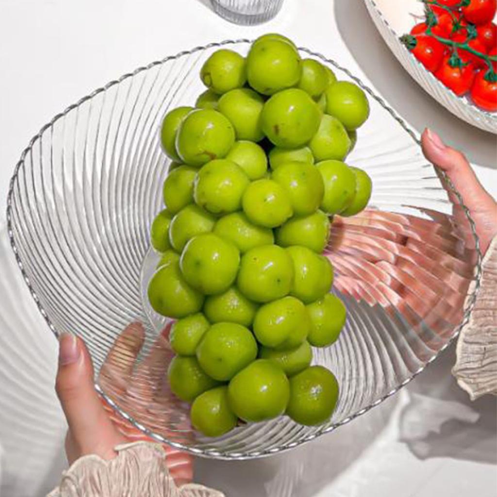 Counter Fruit Bowl Transparent Large Capacity Countertop Snack Bowl Serving Bowl for Household