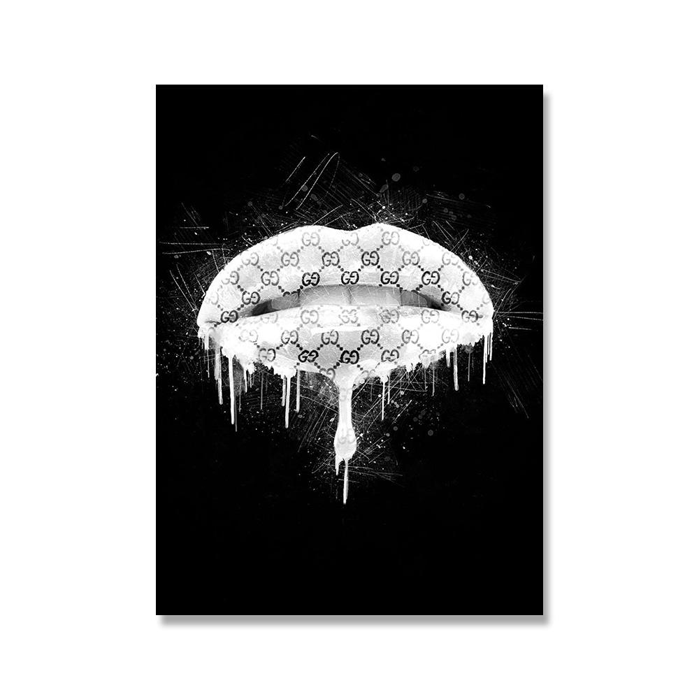 

Граффити модные сексуальные красные, белые губы принты холст картина настенные художественные картины для гостиной домашний декор плакат на скандинавскую тему Cuadros 21x30cm No Framed