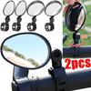 2/1pcs Bicycle Rearview Mirror Adjustable Rotate Auxiliary Handlebar Mount Wide-Angle Convex Cycling Rear View Mirrors Accesso