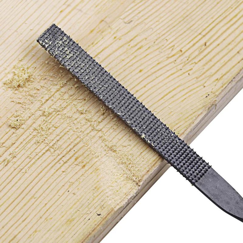 5x180mm 4x160mm 3x140mm Mini Wood Rasp - 6pcs Assorted Files Set Carpentry Filing Tool