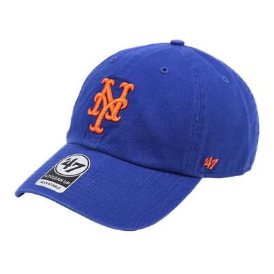 Brand 47 Cap Cleanup Low Cap MLB Major League Hat Forty Seven New York Mets Royal Blue Free Size '47