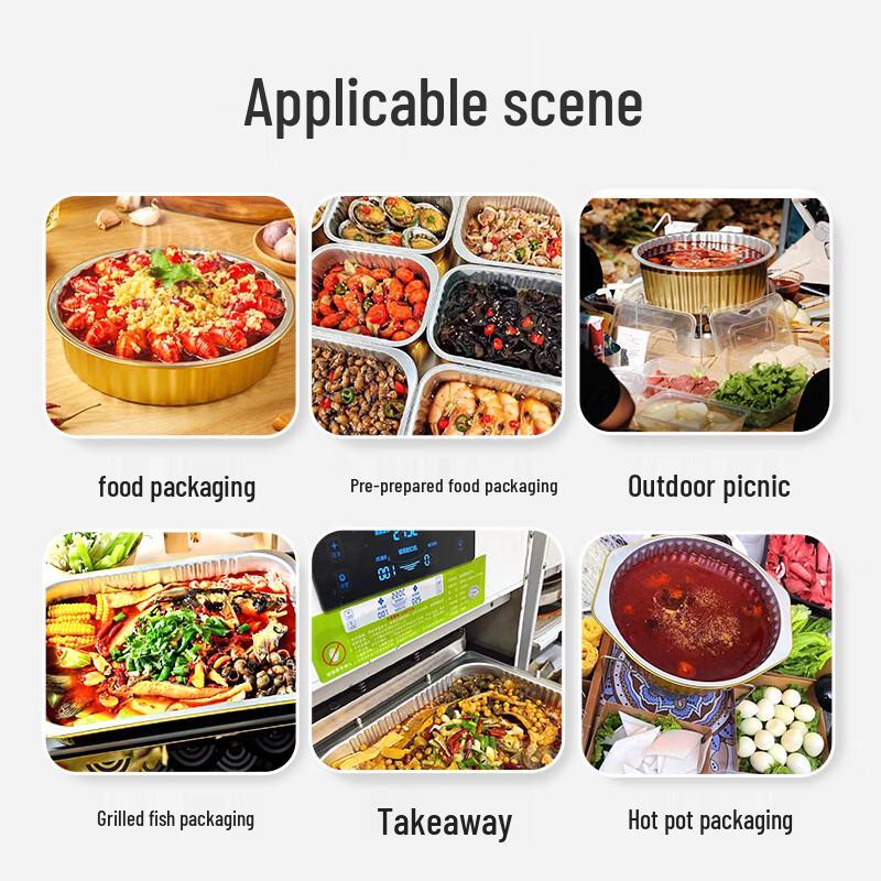 Sealable Aluminum Foil Takeaway Containers with Lids