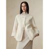 JUZI ANNACO Elegant Chinese Style 100% Wool Double-faced Short Coat