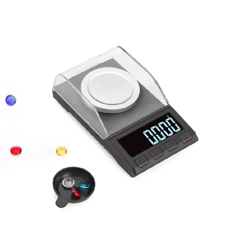 Gram Scale with Calibration Weights Weighing Pans Pocket Scales 10/20/50g 0.001g