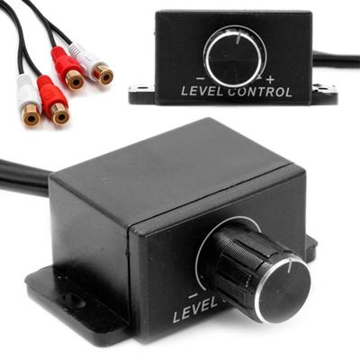 אוניברסלי לרכב אודיו אוטומטי סטריאו מגבר עוצמת הקול בס RCA כפתור בקר רמות