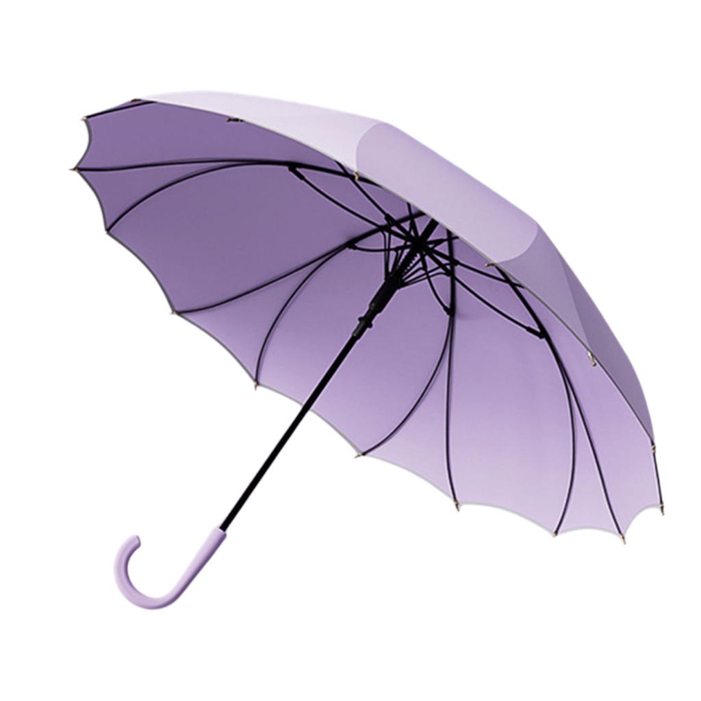 Rain Umbrella Automatic Open with Reflective Trim for Safe Night Walking and Durable Wind Resistant Design