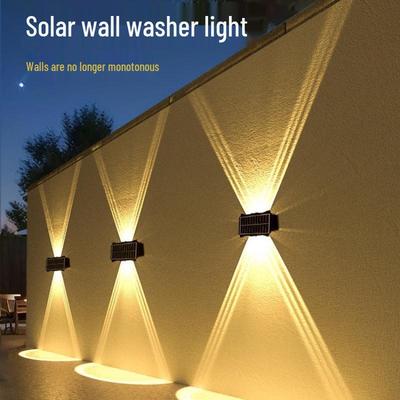 Solar Wandfluter: Außenlandschaftsdekoration für Villa, Balkon, Garten und Zaun