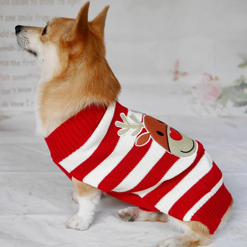 Christmas Pet Dog Clothes For Small Large Dogs Xmas Puppy Big Dog Sweater For French Bulldog Yorkies Dogs Pets Clothing Pullover