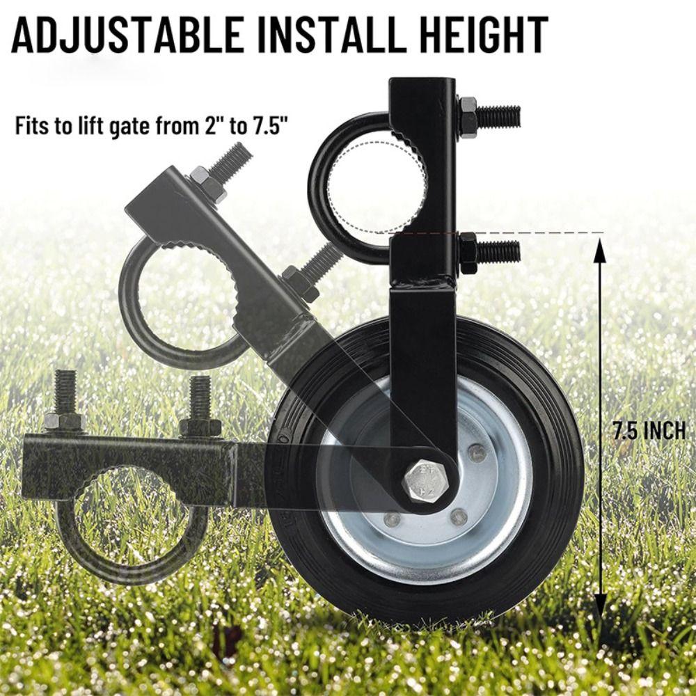 Black Farm Gate Caster Heavy Duty Gate Caster Wheel Helper Outdoor Door Frame  Lawn Gate