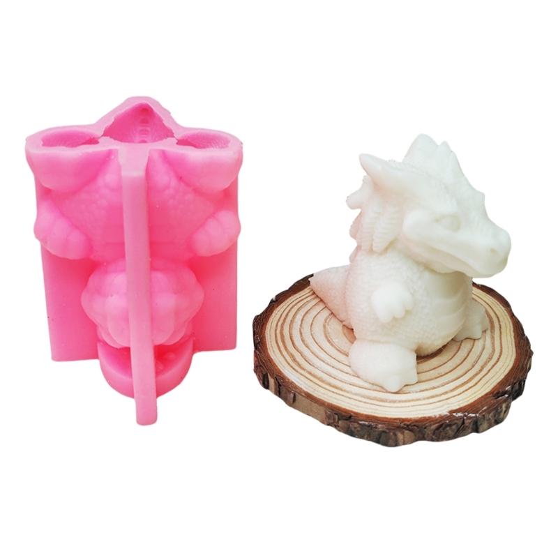 High Temperature Resistant Silicone Dinosaur Scented Candle Mold Perfect For Crafting Unique Scented Candle