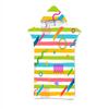 Circle Striped Flower Pattern Microfiber Quick-Drying Beach Towel Adult Kids Hooded Outdoor Soft Swimming Bath Towel Surf Poncho