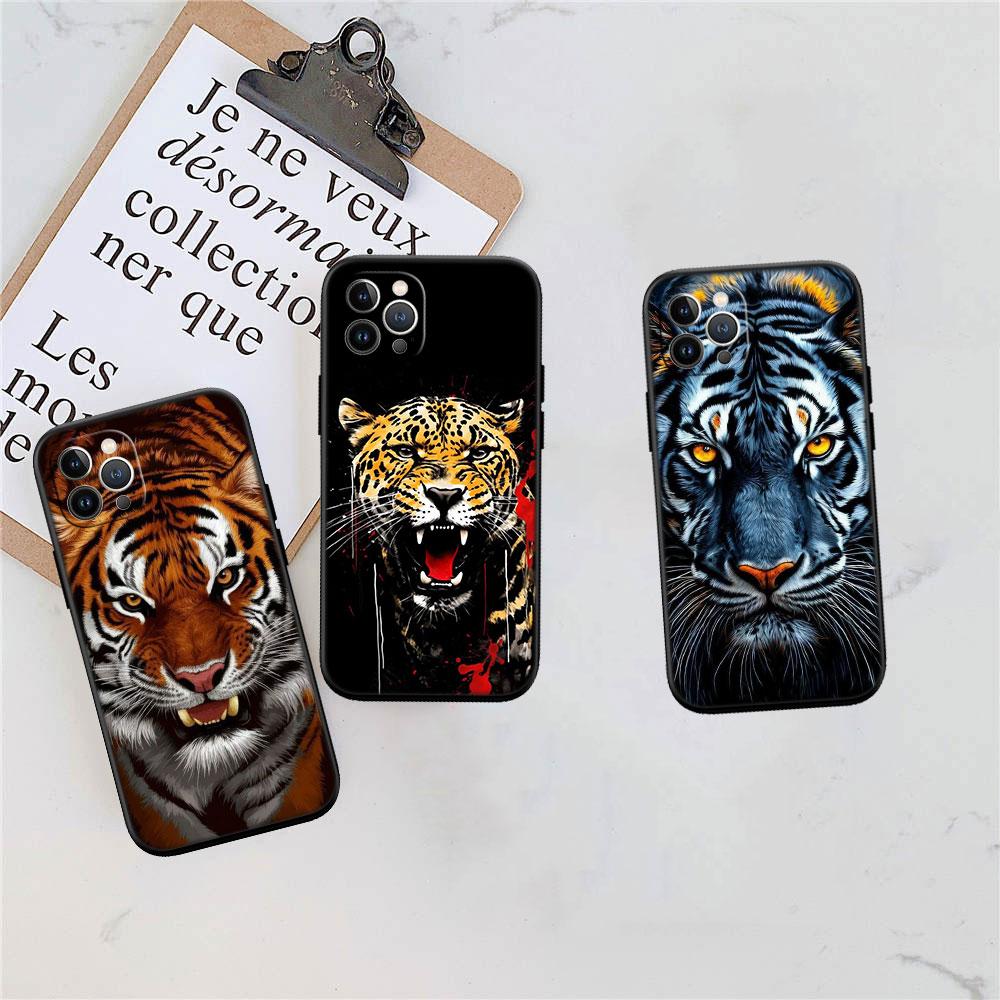 IX1 Animal Tiger Lion Phone Case for Samsung A56 A26 A36 A8 A9 A02 A02S A03S A10 10S A20 A20S A30 A30S A40S A50 A50S A70