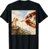 Cat Creation Of Adam Vintage Funny Renaissance Art Meme T-Shirt