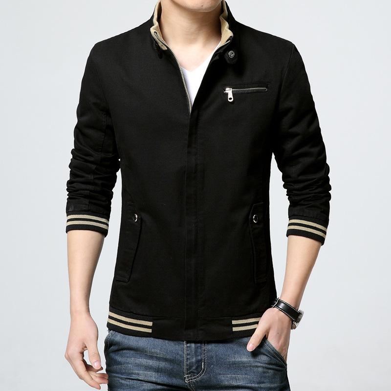 Spring and Autumn new men's jacket handsome trendy versatile casual jacket washed cardigan top