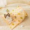 Cat Tunnel Bag for Indoor Cats Foldable Pet Tunnel Crinkle Sack with Plush Balls Interactive Hide And Seek Cat Toy