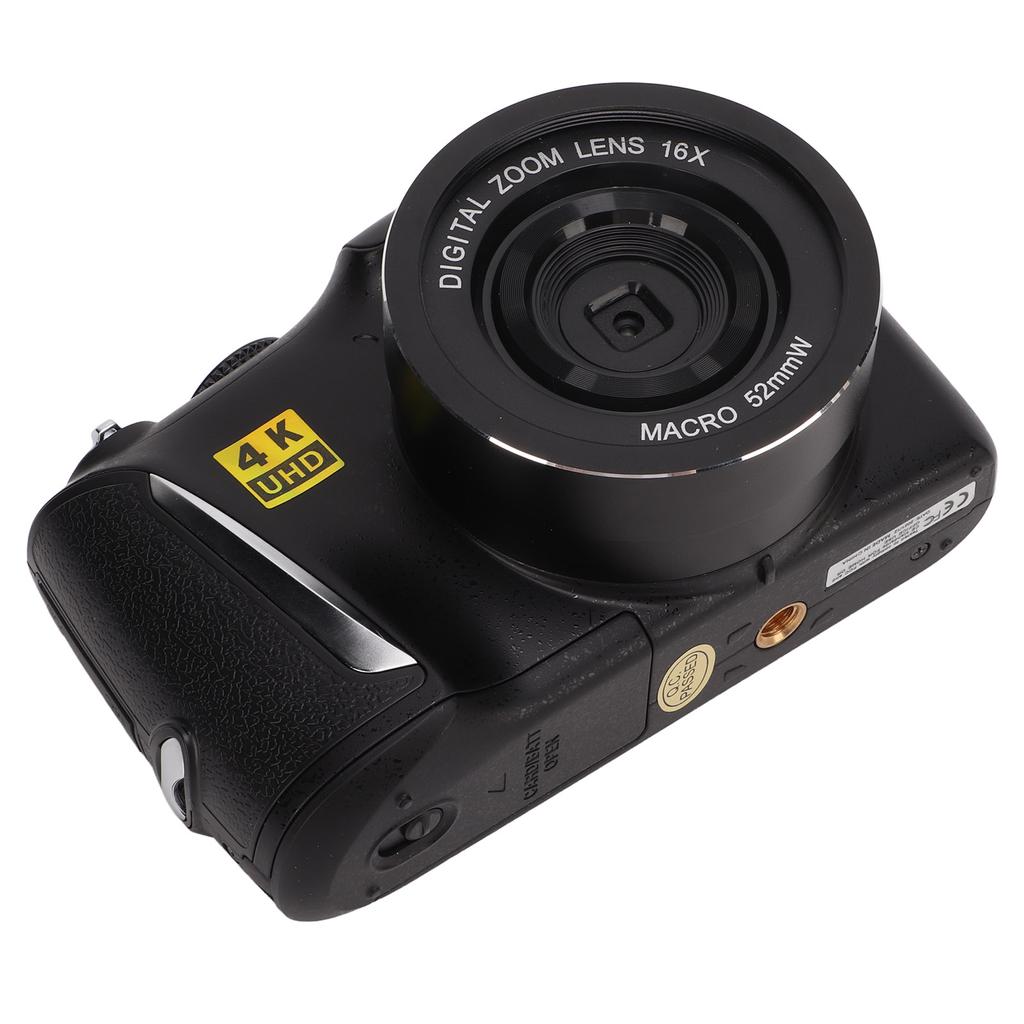 CD‑R3 4K Digital Camera Ultra HD 48MP Video Camera Vlogging Camera with 16X Digital Zoom 3.0inch