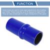 X AUTOHAUX 1pcs 51mm/2.01" 152mm/5.98" Length Black Blue Car Silicone Hose Hump Hose Hose Universal