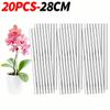 20/1PCS Plant Support Stakes Acrylic Clear Orchid Sticks For Potted Support Tomatoes Flowers Grow Upright Gardening Supplies