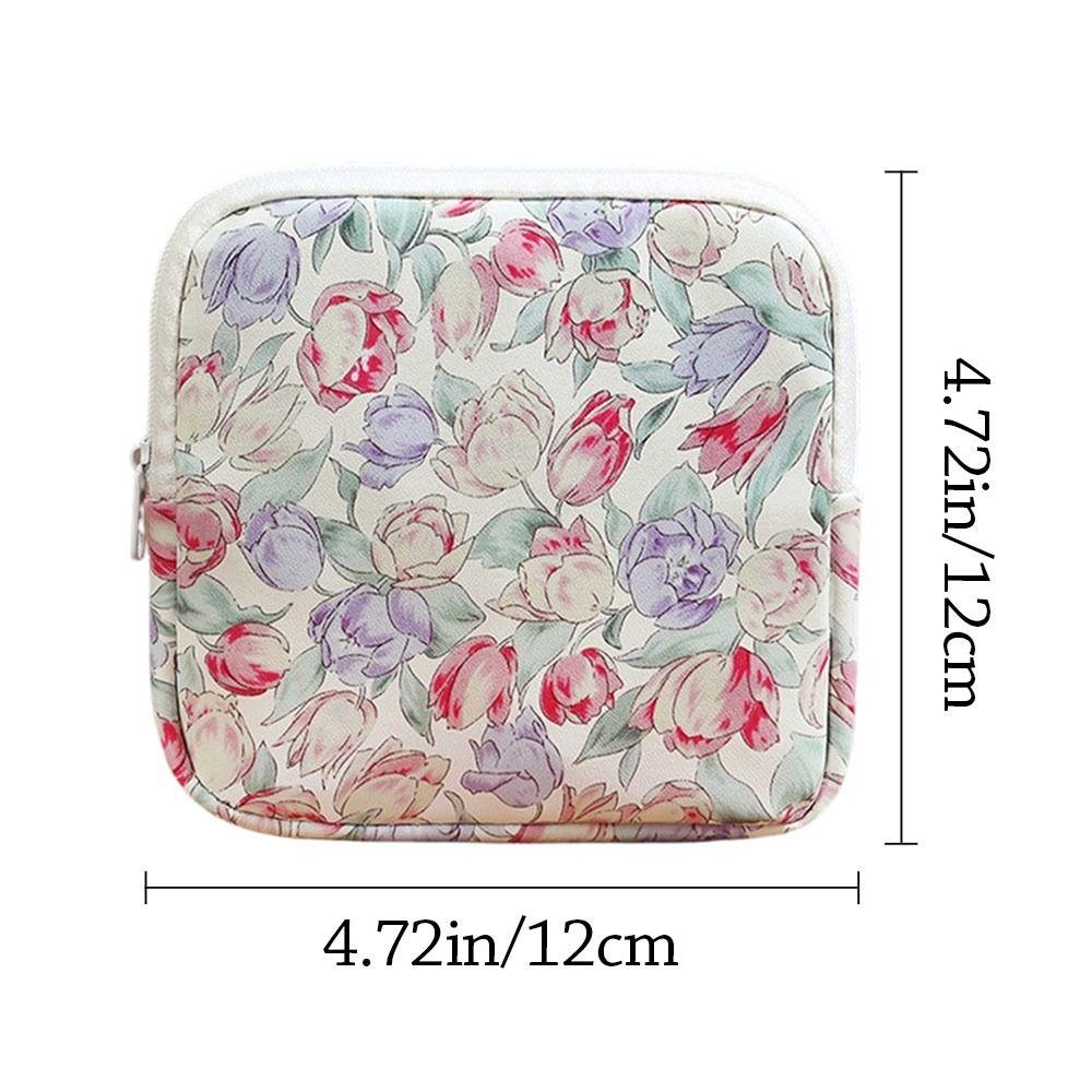 Creative Zipper Pouch Sanitary Pads Bag Large Capacity Multipurpose Cosmetic Bag Coin Purse Travel