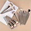 15pcs Women's makeup Professional  Bag Foundation Eyelash Eyebrow Eyeshadow Cosmetic Makeup Brush Tool Set Christmas