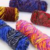 2pcs Three-Strand Glossy Velve Yarn Ultra-Soft Luxurious Ideal for DIY Knitting Crocheting Crafting Scarves Shawls Blankets Colorful Handmade