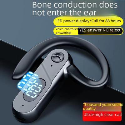 V28 Bluetooth 5.2 Słuchawki sportowe z przewodnictwem kostnym, redukcją szumów i wyświetlaczem cyfrowym