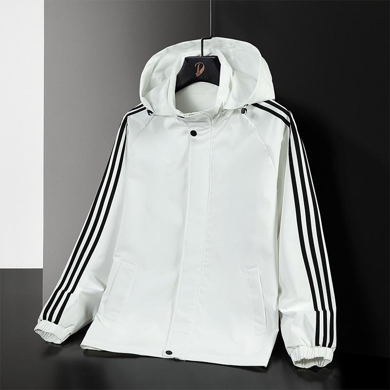 New Three-bar Sports Jacket for Spring and Autumn Men's Casual Jacket for Men's Spring Waterproof Outdoor Clip