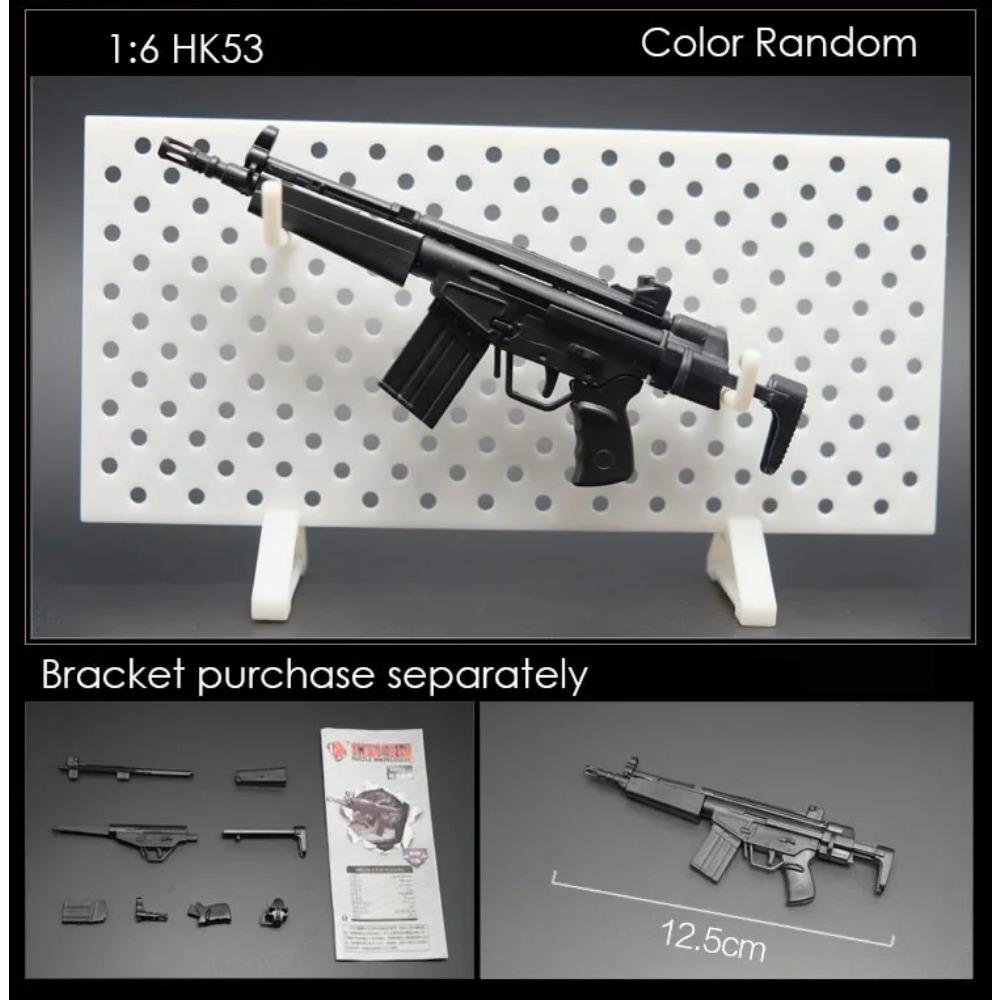

1/6 MP5 MP40 MP7 UZI Модель пистолета-пулемета Пластиковая сборная оружие Военные симуляционные игрушки Цвет случайный
