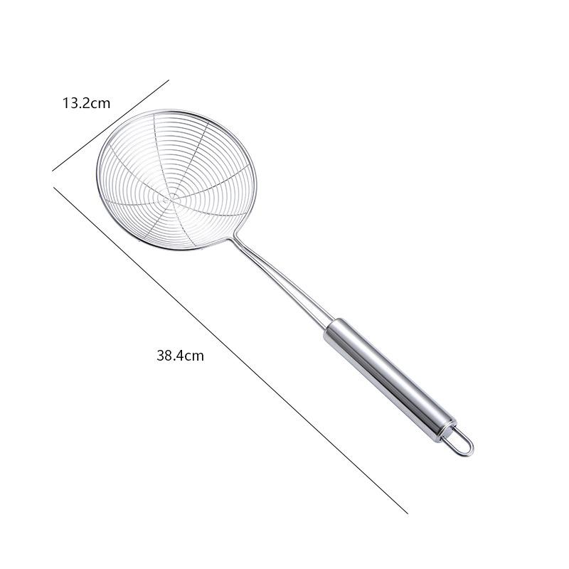 Stainless Steel Oil Frying Spoon Colander Mesh Strainer Round Net Filter Scoop Noodles Dumpling Sieve for Kitchen Accessories