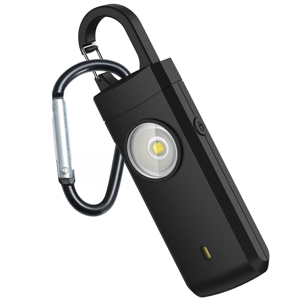 ALARM OSOBISTY BRELOK aż 140db BARDZO GŁOŚNY SAMOOBRONA + latarka LED