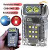 Tragbare LED COB+SMD Taschenlampe Kopf drehbar Magnetische Taschenlampe Eingebauter Akku USB Wiederaufladbar Outdoor Camping Notfalllaterne
