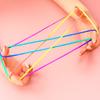 Kids Finger String Game 3 Pack Rainbow Rope Fun Twisting Toy for Children Colorful Nylon Cord Twister Interactive Play