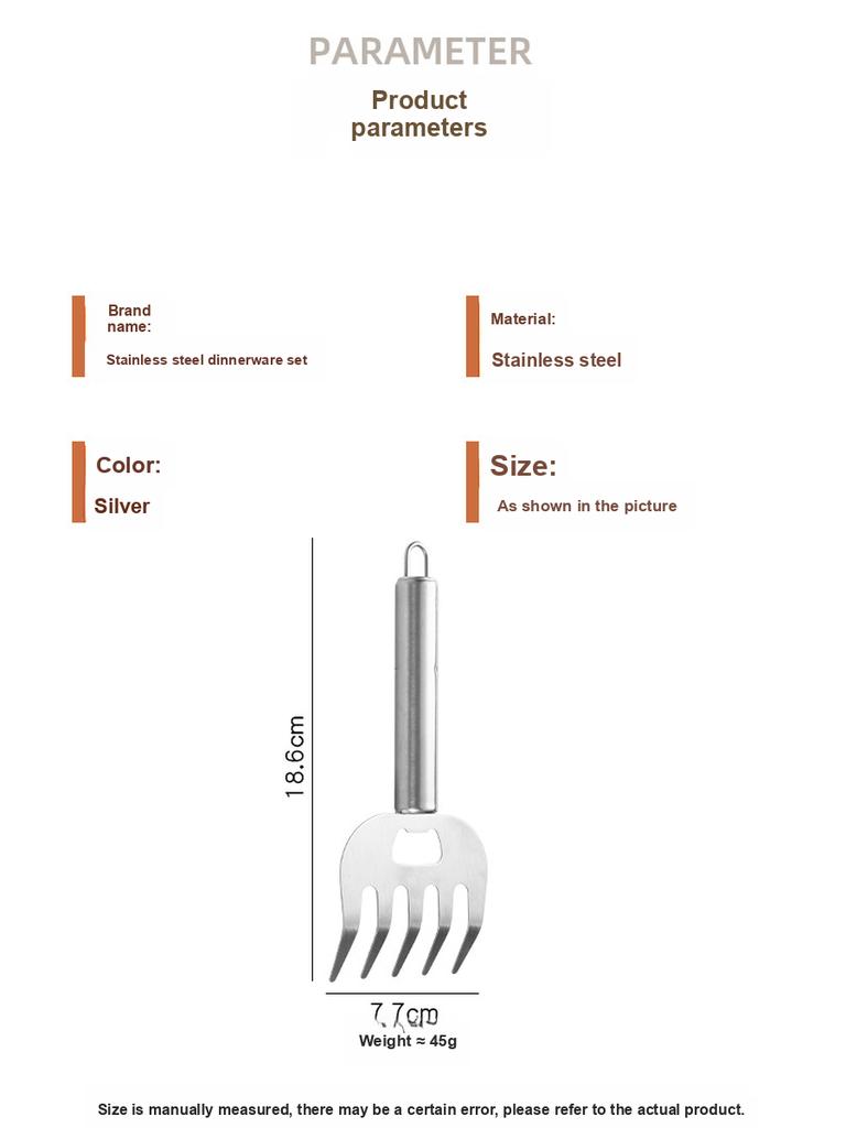 5 pcs Multifunctional Bear Claw Meat Shredder Meat Claw Chicken Beef Pork Shredding Fork for BBQ Kitchen Food Cutter