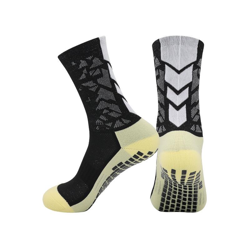 Temu Abriebfeste Socken mit Handtuchsohle Rutschfest für Laufen Sport Dämpfung Schweißabsorbierend Atmungsaktiv Dosiert Rutschfeste Fußballsocken