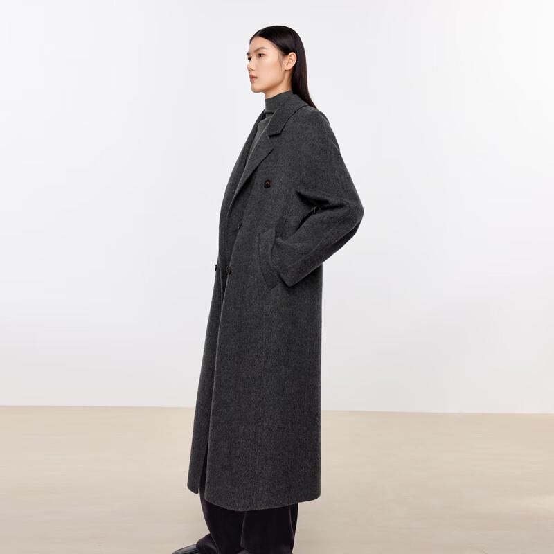 Eifini Women's Elegant Mid-Length Wool Coat