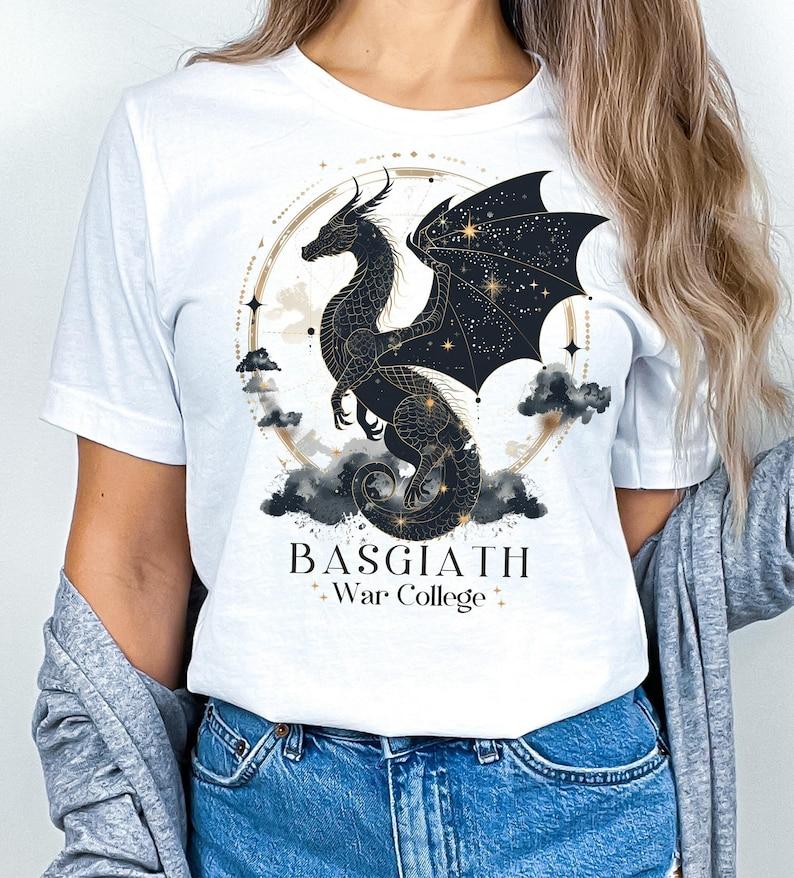 Basgiath War College Shirt Fourth Wing Fourth Wing Merch Xaden Riorson Violet Sorrengail Bookish Fashion Gift