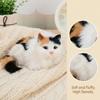 Cozy Fluffy Simulation Cat Doll Long Hair Realistic Kitten Decoration  Home Decor