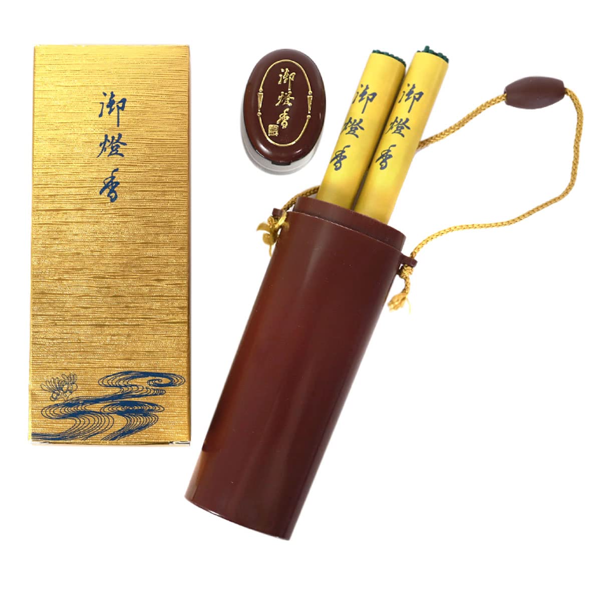 

Portable Incense Set for Grave Visits, Incense Sticks, 2 Bundles, Incense Sticks, and an Incense Holder, Made in Japan for Obon (First Bon Festival)