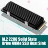 Anodized Aluminum M.2 2280 SSD Coolers Heatsink For Enhances Heat Dissipation And Stable Performances