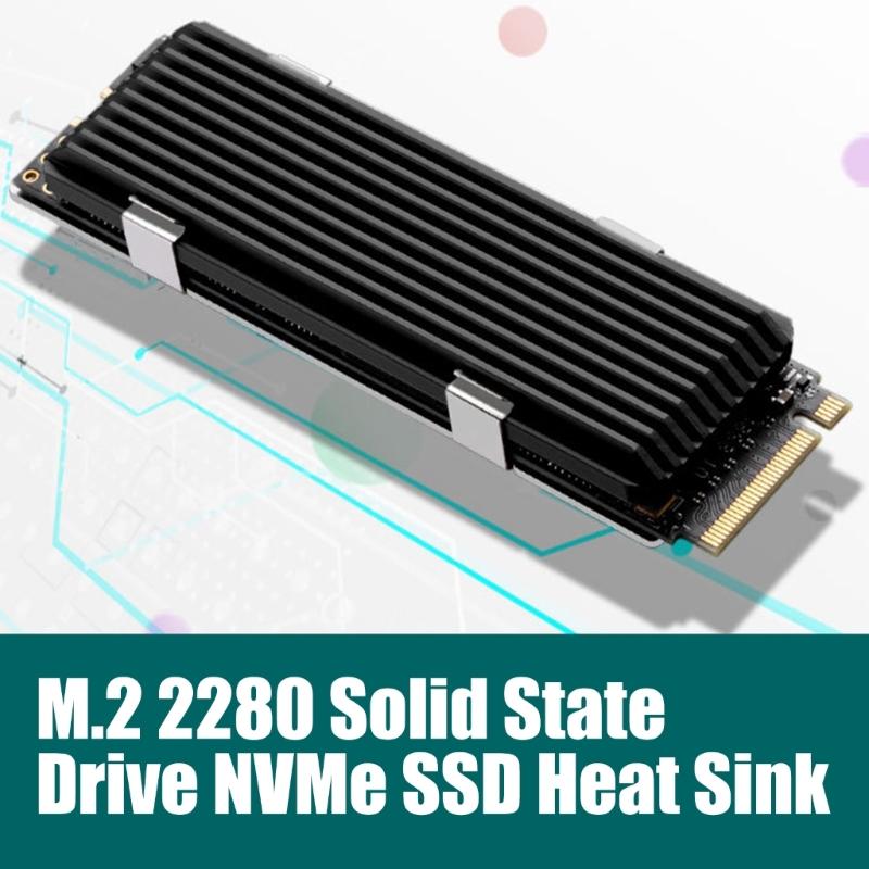 Anodized Aluminum M.2 2280 SSD Coolers Heatsink For Enhances Heat Dissipation And Stable Performances