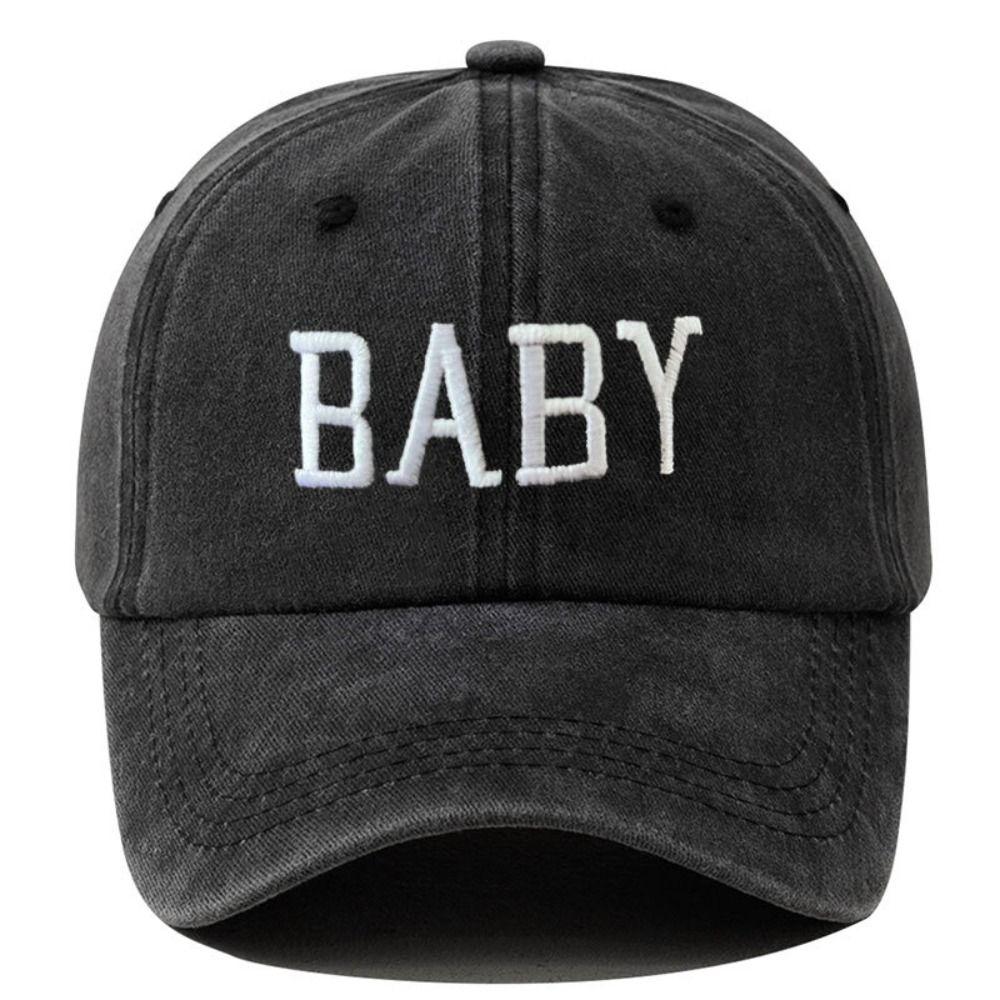 Cotton Parent-child Baseball Hats Vintage Outdoor Sunscreen Hats DAD MOM BABY Embroidery Caps