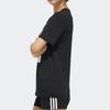 Adidas Neo Geometric Pattern Printed Round Neck Short Sleeve T-Shirt Women Tops Black FP7341