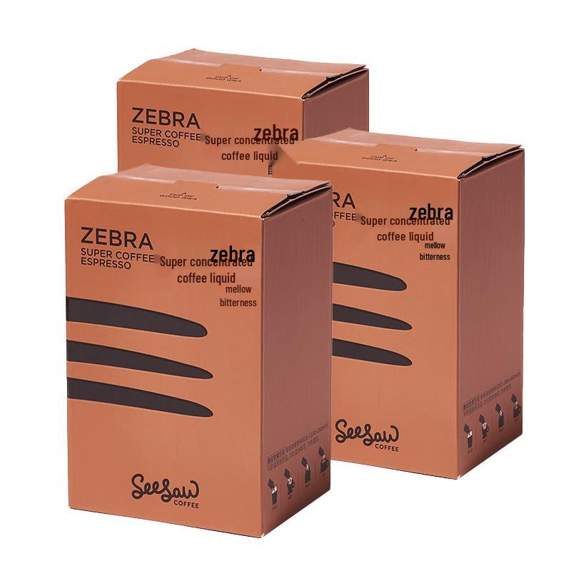 Seesaw Zebra Ultra-Concentrated Cold Brew Black Coffee Sticks