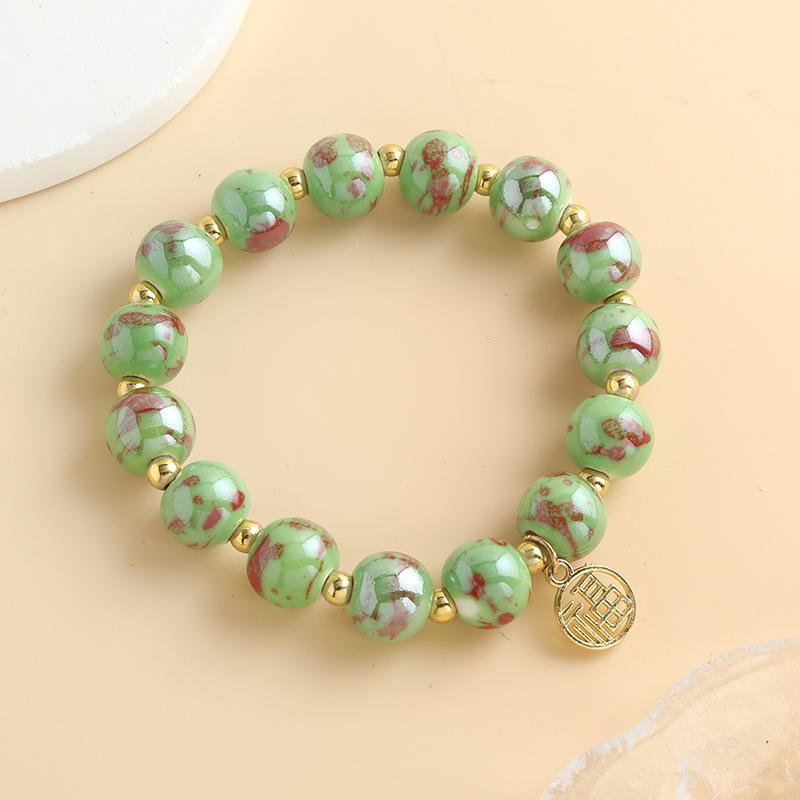 1Pcs Ceramic Bracelet Hand Chain Couple Hand Chain Beaded Bracelet