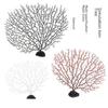 Aquarium Decor: Simulated Plastic Iron Coral Tree Branches In Large, Medium, and Small Sizes