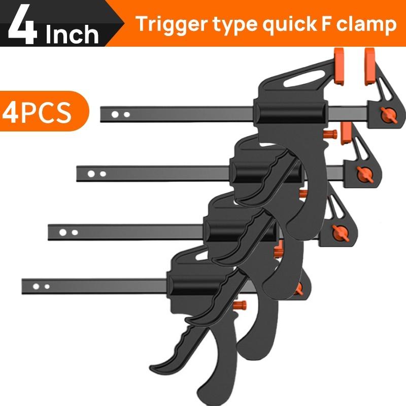5 STÜCKE Mini 4 Zoll F-Typ Klemme Holzbearbeitung Arbeit Balkenklemme Gadget Befestigungsclip Schnell Manuell Quetschgriff Clip