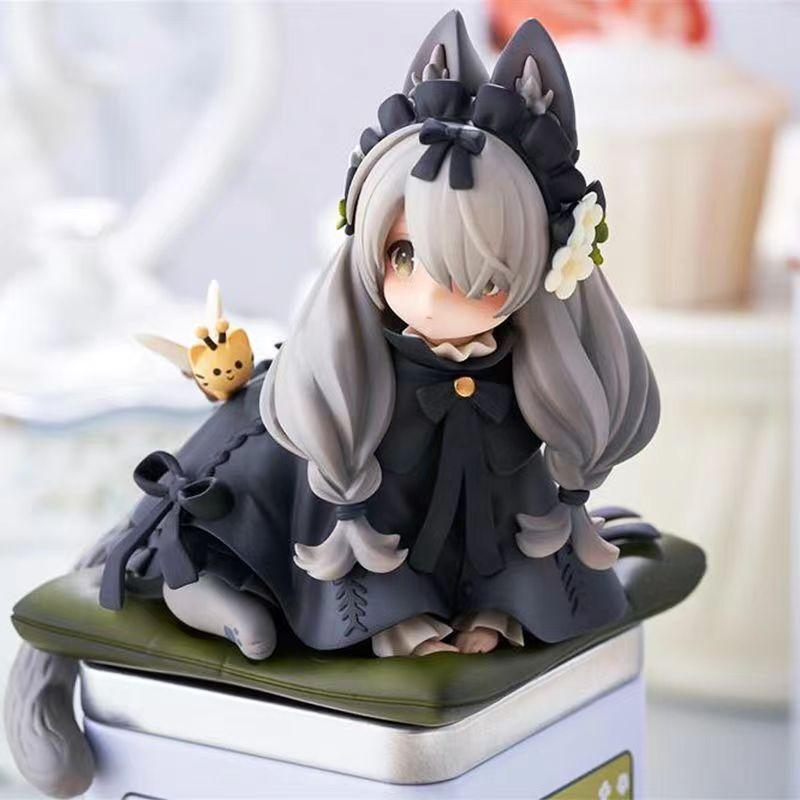 Katzenmädchen Lolita Figur Teedose Anime Niedlich Ribose Stern Statue Figuren Teedose Glas Dose Organizer Wohnzimmer Dekoration Heimschmuck