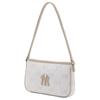 MLB 26 Spring Collection New York Yankees Diamond Old Flower Faux Leather And Polyester Underarm Bag Mini Women Handbag Deep-Cream 3ABQMJ16N-50CRD