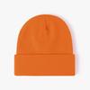 Unisex Winter Warm Ribbed Knitted Hat Acrylic Beanie with Custom Logo Digital Printing Solid Color and Cuffed Design