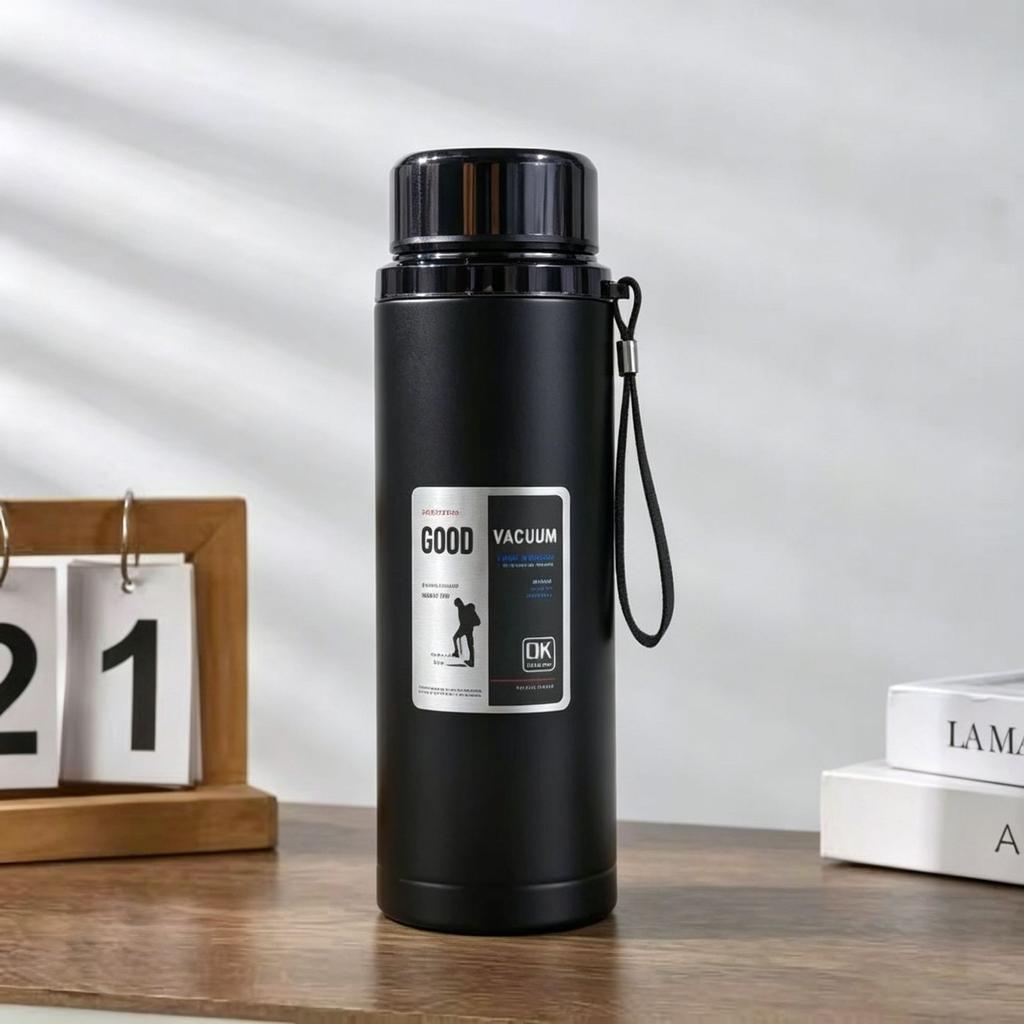 Stainless Steel Thermos Cup, Vacuum Thermal Insulation Water Cup, Car Portable Large-capacity Festival Gifts